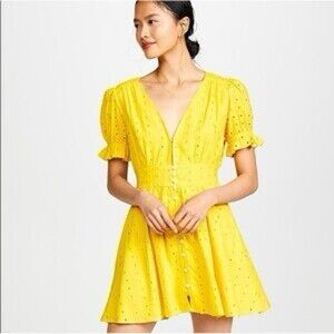 Cleobella Sunny Yellow Mini Dress